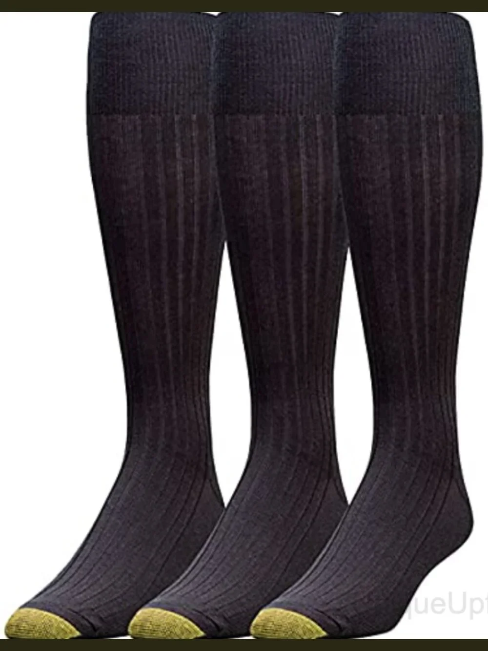 Men's Over-the-Calf Cotton Dress Socks 3-Pack